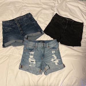 Set of 3 Jean Shorts